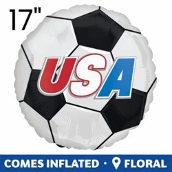 USA Soccer Ball Standard Balloon, 17"