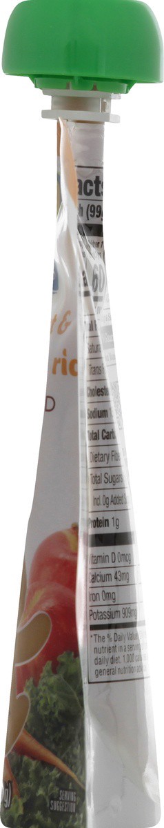 slide 5 of 7, O Organics Organic Kale Carrot And Brown Rice Stage 2 Pouch, 3.5 oz