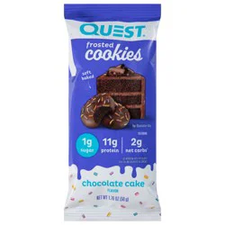 Quest Cookies, Chocolate Cake Flavor, Frosted