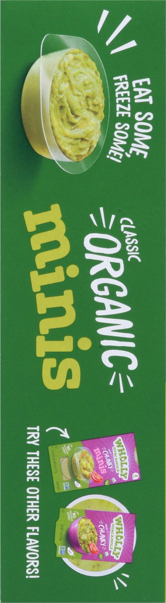 slide 4 of 9, Wholly Guacamole Organic Mild Classic Guacamole Minis - 4 ct, 4 ct