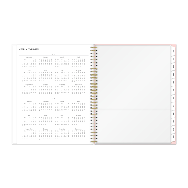 slide 7 of 9, Blue Sky 2026 Blue Sky Weekly/Monthly Planner, 8-1/2"" x 11"", Big Peony, January To December, 152665, 1 ct