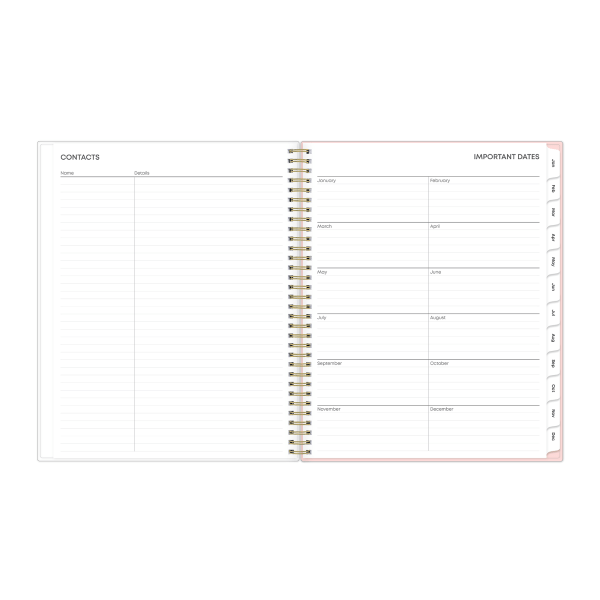 slide 6 of 9, Blue Sky 2026 Blue Sky Weekly/Monthly Planner, 8-1/2"" x 11"", Big Peony, January To December, 152665, 1 ct