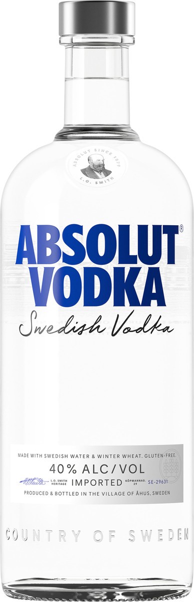 slide 1 of 22, Absolut Vodka, 1.0 liter