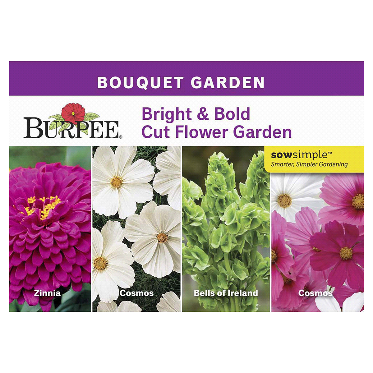 slide 1 of 5, Burpee Bright & Bold Cut Flower Garden Seeds, 1 ct