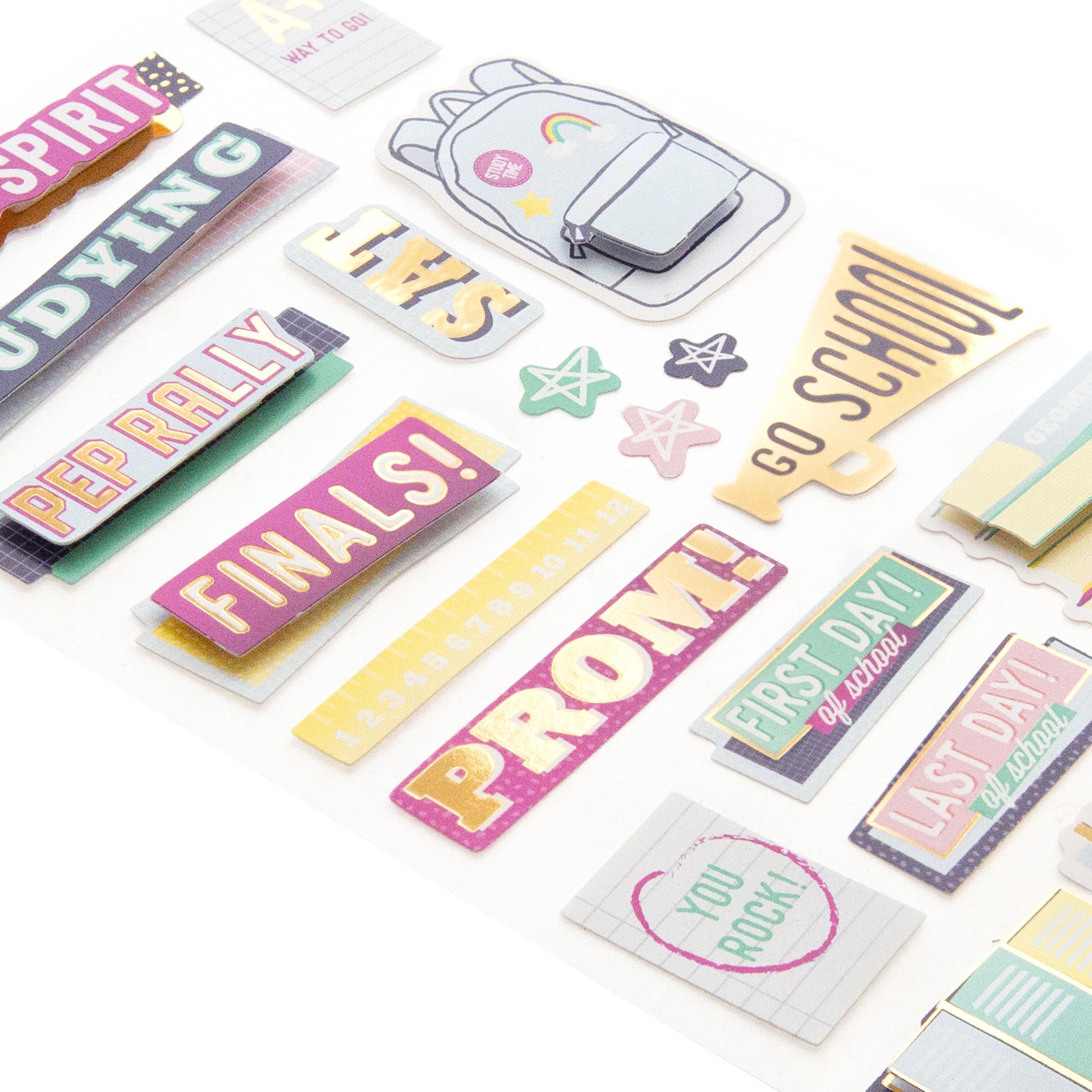 slide 3 of 4, High School Dimensional Stickers By Recollections, 3.875 in x 7 in