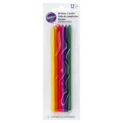 Wilton Birthday Candles 12 ea
