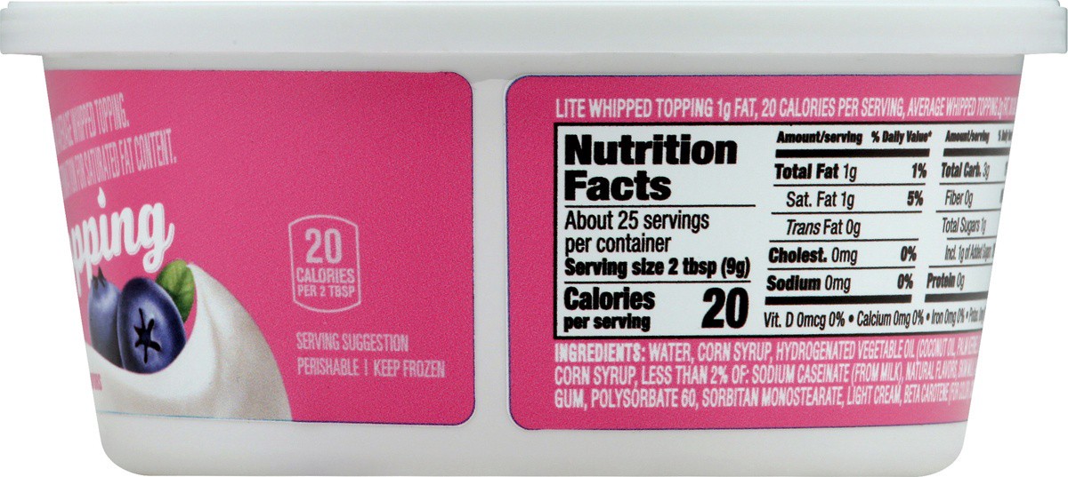 slide 4 of 7, Signature Select Reduced Fat Whipped Topping 8 oz, 8 oz