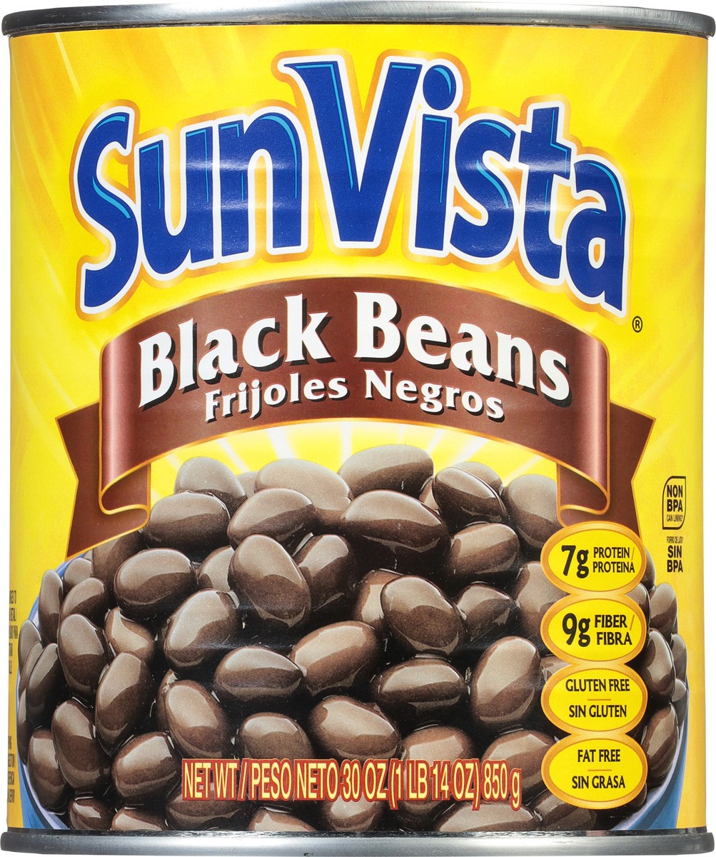 slide 5 of 9, SunVista Black Beans 30 oz, 30 oz