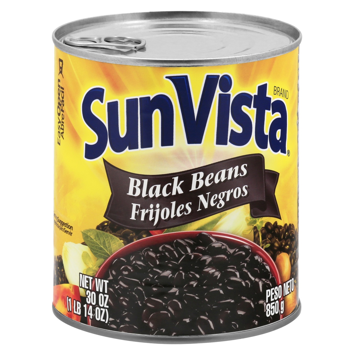 slide 1 of 1, SunVista Black Beans 30 oz, 30 oz