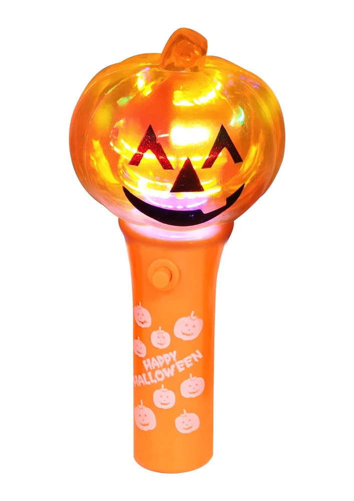 slide 1 of 1, Holiday Home Led Pumpkin Wand - Orange, 1 ct