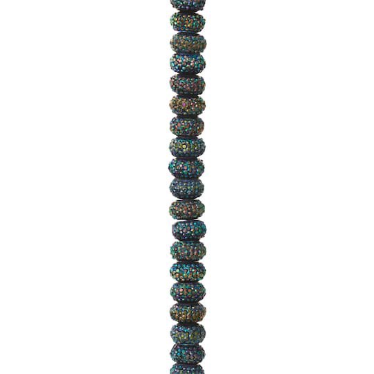 slide 1 of 3, Purple Resin Rondelle Beads, 8mm By Bead Landing, 8mm