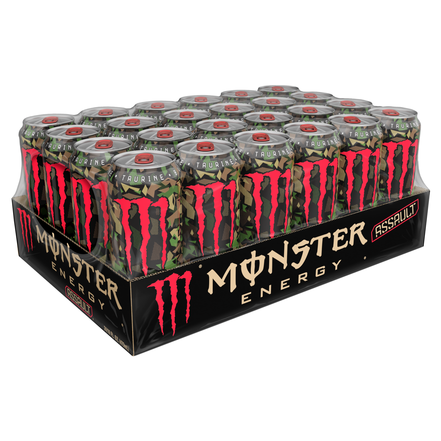 slide 4 of 5, Monster Energy Monster Assault, Energy Drink (Pack of 24 - 16 oz, 16 oz