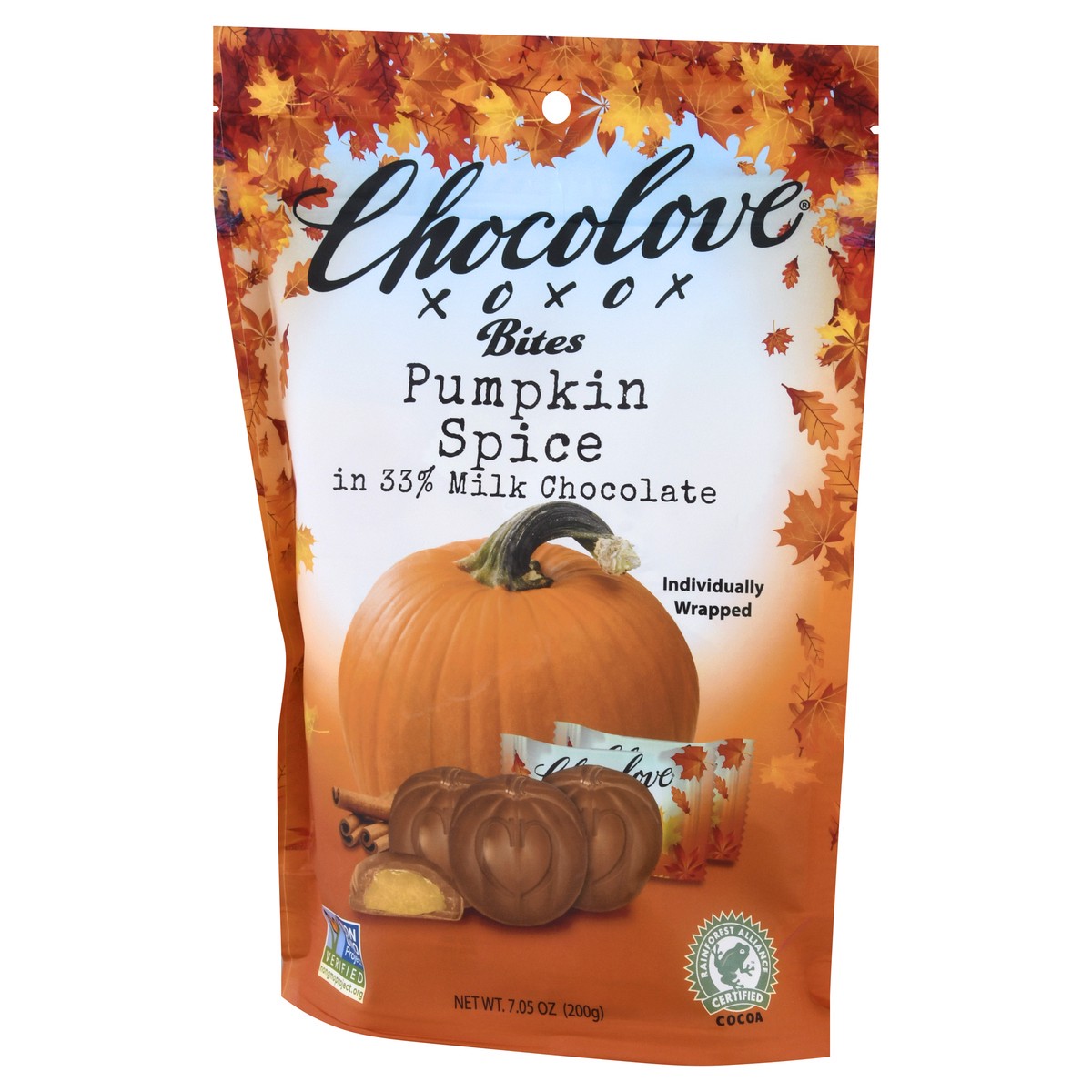 slide 4 of 9, Chocolove Pumpkin Spice Bites, 7.05 oz