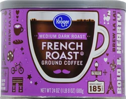 Kroger French Roast Medium Dark Roast Ground Coffee - 24 oz