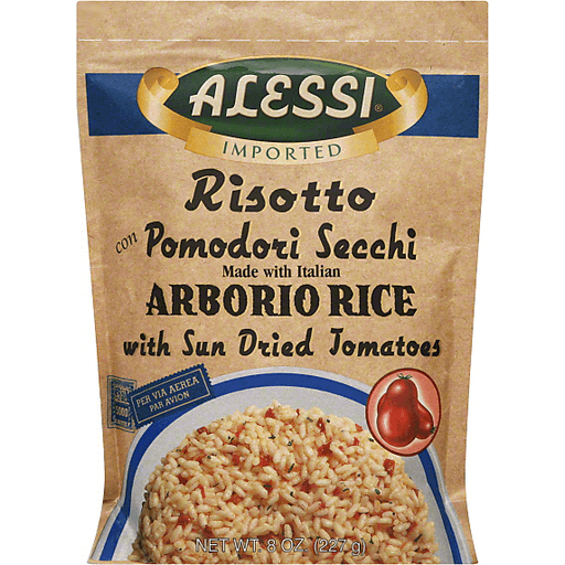 slide 2 of 2, Alessi Premium Risotto with Sun Dried Tomatoes, 8 oz