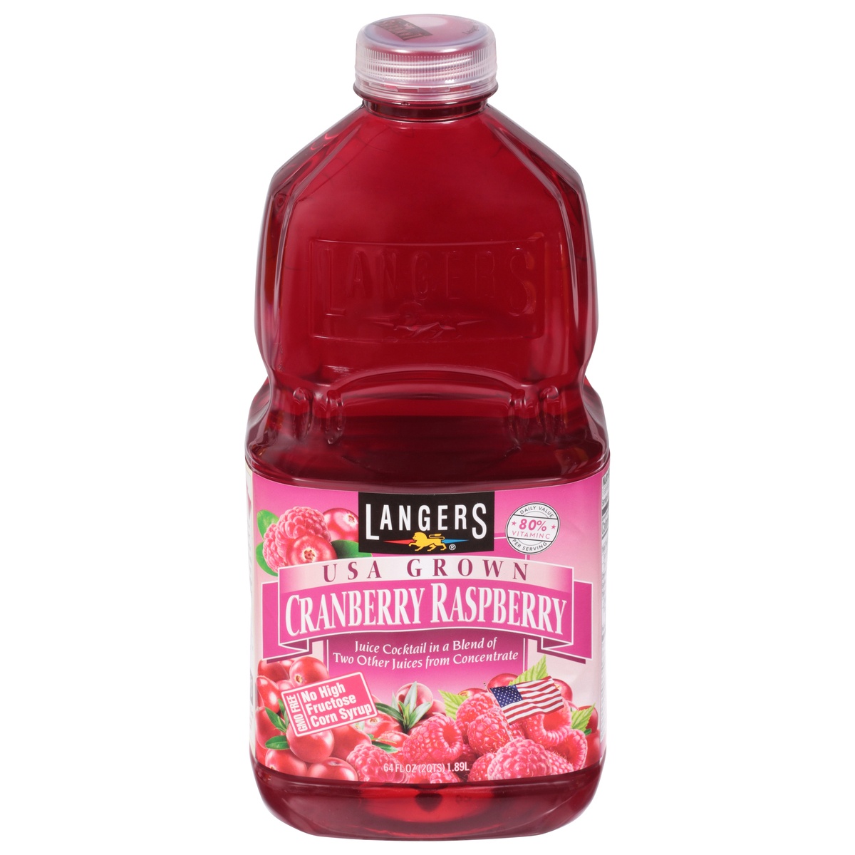 slide 1 of 1, Langers Cranberry Raspberry Juice Cocktail, 