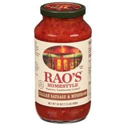 Rao's Homemade Homestyle Italian Sausage & Mushroom Sauce 24 oz