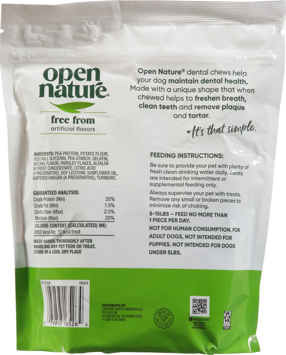 slide 12 of 16, Open Nature Mini Dog Dental Chews 42 Ct 12 Oz - 12 OZ, 12 oz