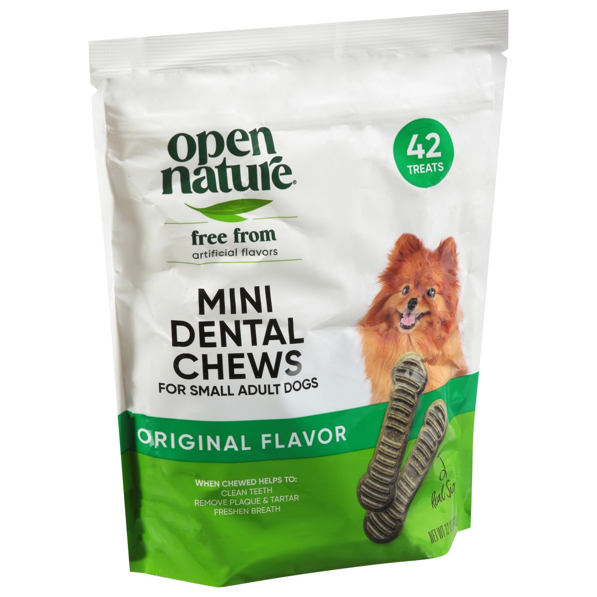 slide 13 of 16, Open Nature Mini Dog Dental Chews 42 Ct 12 Oz - 12 OZ, 12 oz