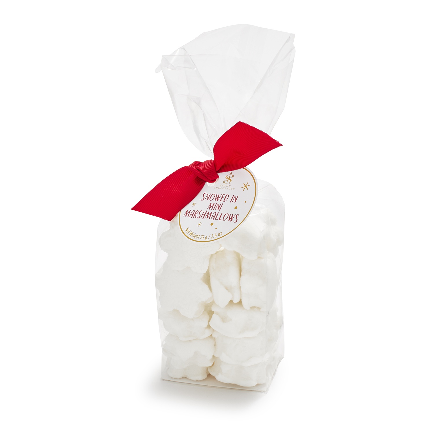 slide 1 of 1, Saxon Chocolates Saxons Snowflake Marshmallows Bag, 1 ct