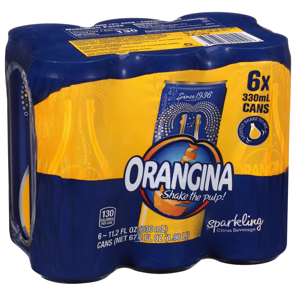 slide 3 of 9, Orangina Sparkling Citrus Beverage - 6 ct, 6 ct