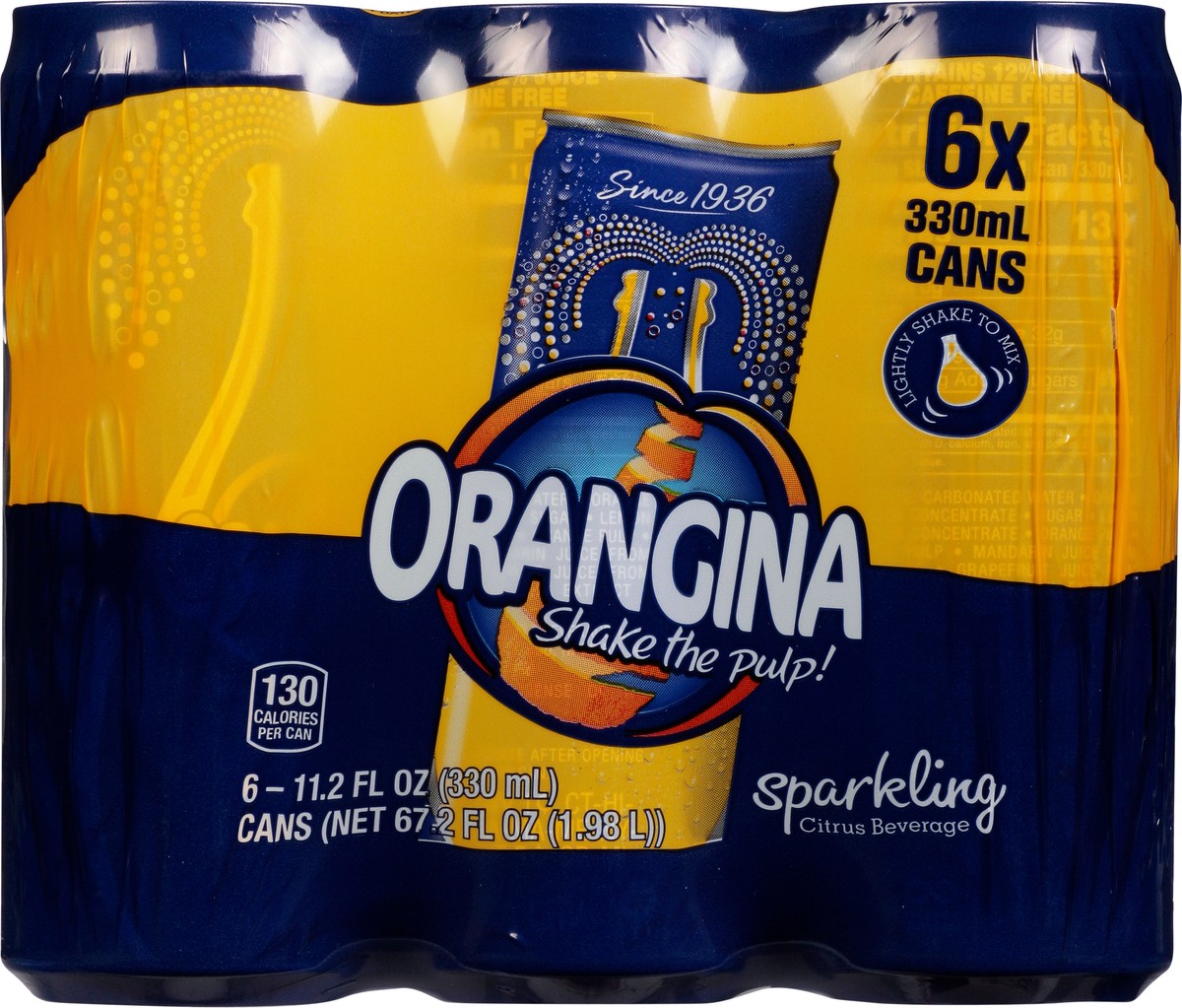 slide 5 of 9, Orangina Sparkling Citrus Beverage - 6 ct, 6 ct