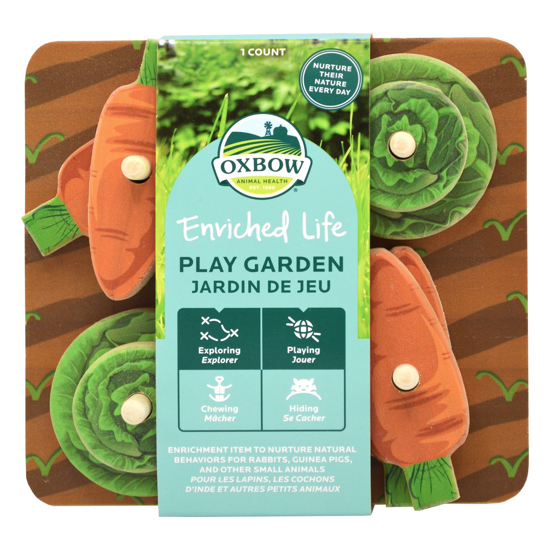 slide 1 of 1, Oxbow Enriched Life Play Garden Puzzle, 1 ct