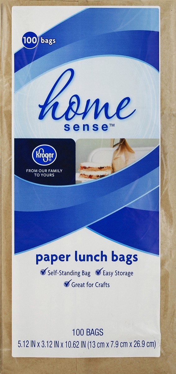 slide 1 of 5, Kroger Paper Lunch Bags, 100 ct