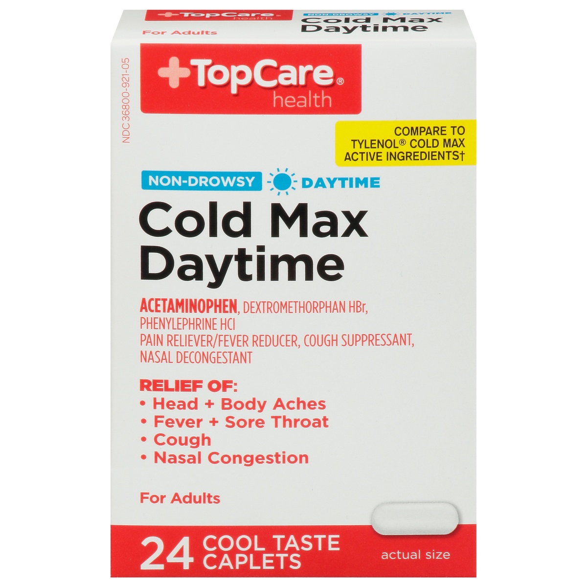 TopCare Cold Max Daytime Nondrowsy Pain Reliever/fever Reducer