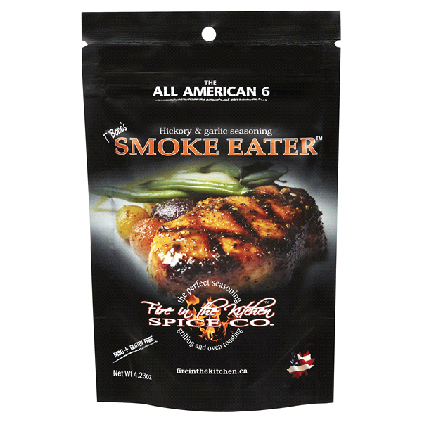 slide 1 of 6, Fire in the Kitchen Smoke Eater Seasoning, 4.23 oz