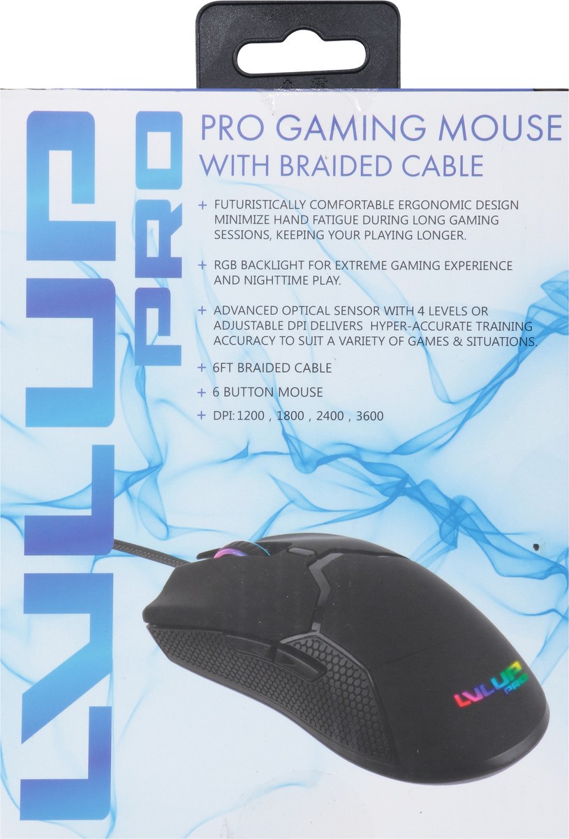 slide 8 of 11, Vivitar Pro Gaming Mouse with Braided Cable 1 ea, 1 ct