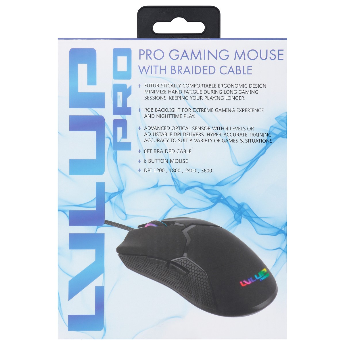 slide 3 of 11, Vivitar Pro Gaming Mouse with Braided Cable 1 ea, 1 ct