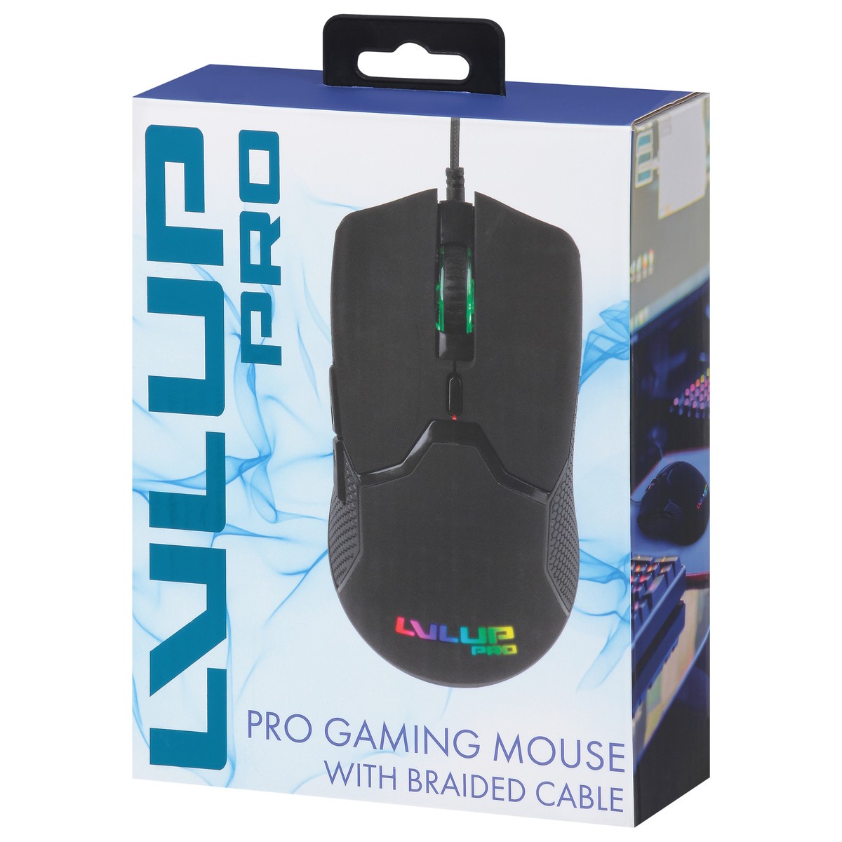 slide 4 of 11, Vivitar Pro Gaming Mouse with Braided Cable 1 ea, 1 ct