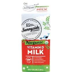 Sunnyside Farms Whole Organic Milk