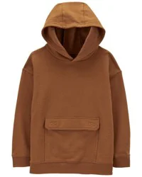 Carter's Kid Pullover Fleece Hoodie Brown 5