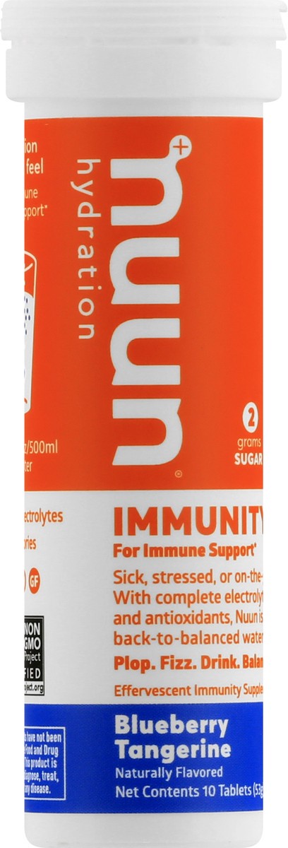 slide 1 of 9, Nuun Hydration Tablets Blueberry Tangerine Immunity 10 ea, 10 ct