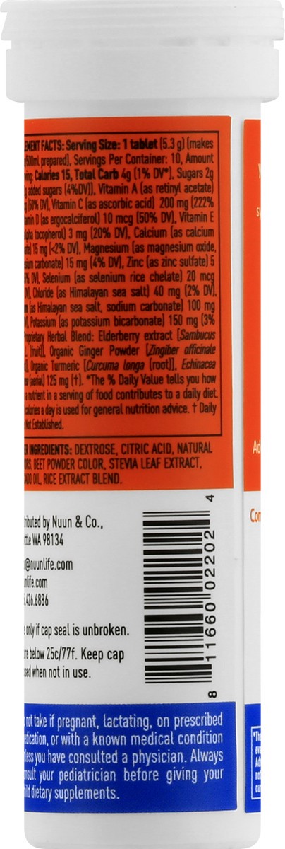 slide 6 of 9, Nuun Hydration Tablets Blueberry Tangerine Immunity 10 ea, 10 ct