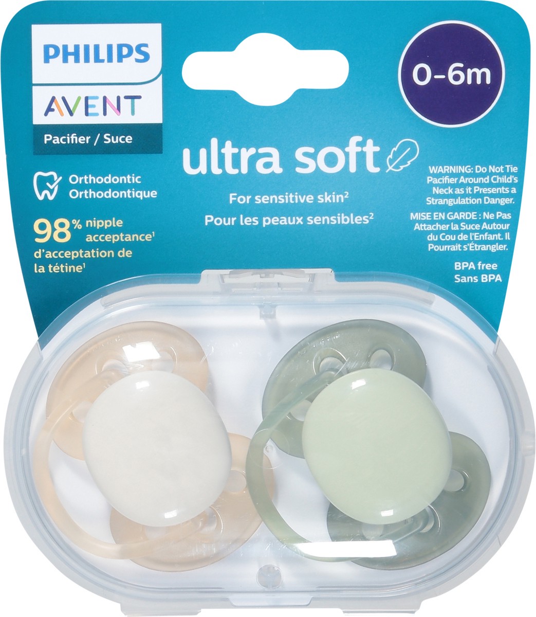 slide 9 of 12, Avent Ultra Soft Orthodontic Pacifier 2 ea, 2 ct