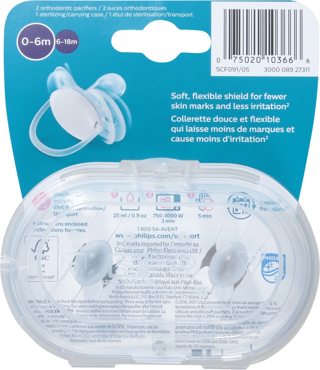 slide 8 of 12, Avent Ultra Soft Orthodontic Pacifier 2 ea, 2 ct