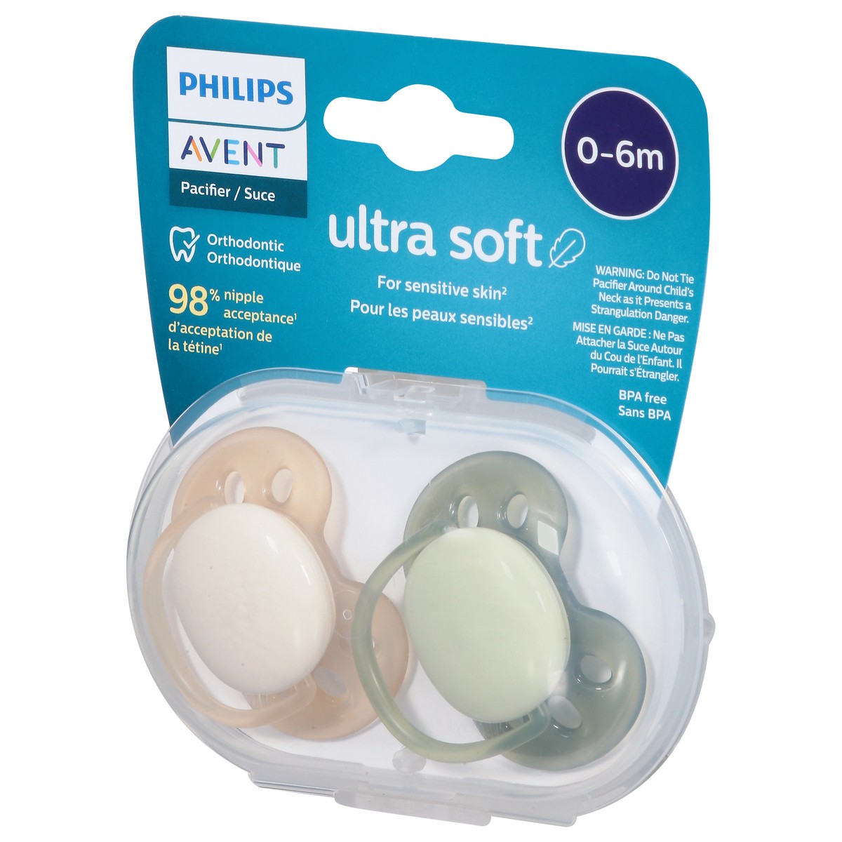 slide 6 of 12, Avent Ultra Soft Orthodontic Pacifier 2 ea, 2 ct