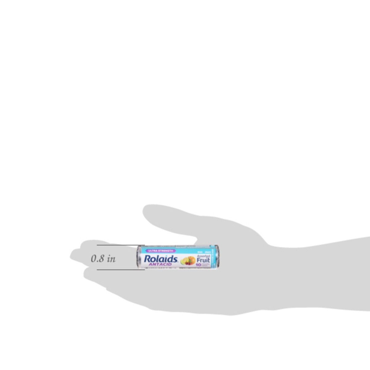 slide 4 of 15, Rolaids Ultra Strength Assorted Fruit Antacid 10 Chewable Tablets, 10 ct