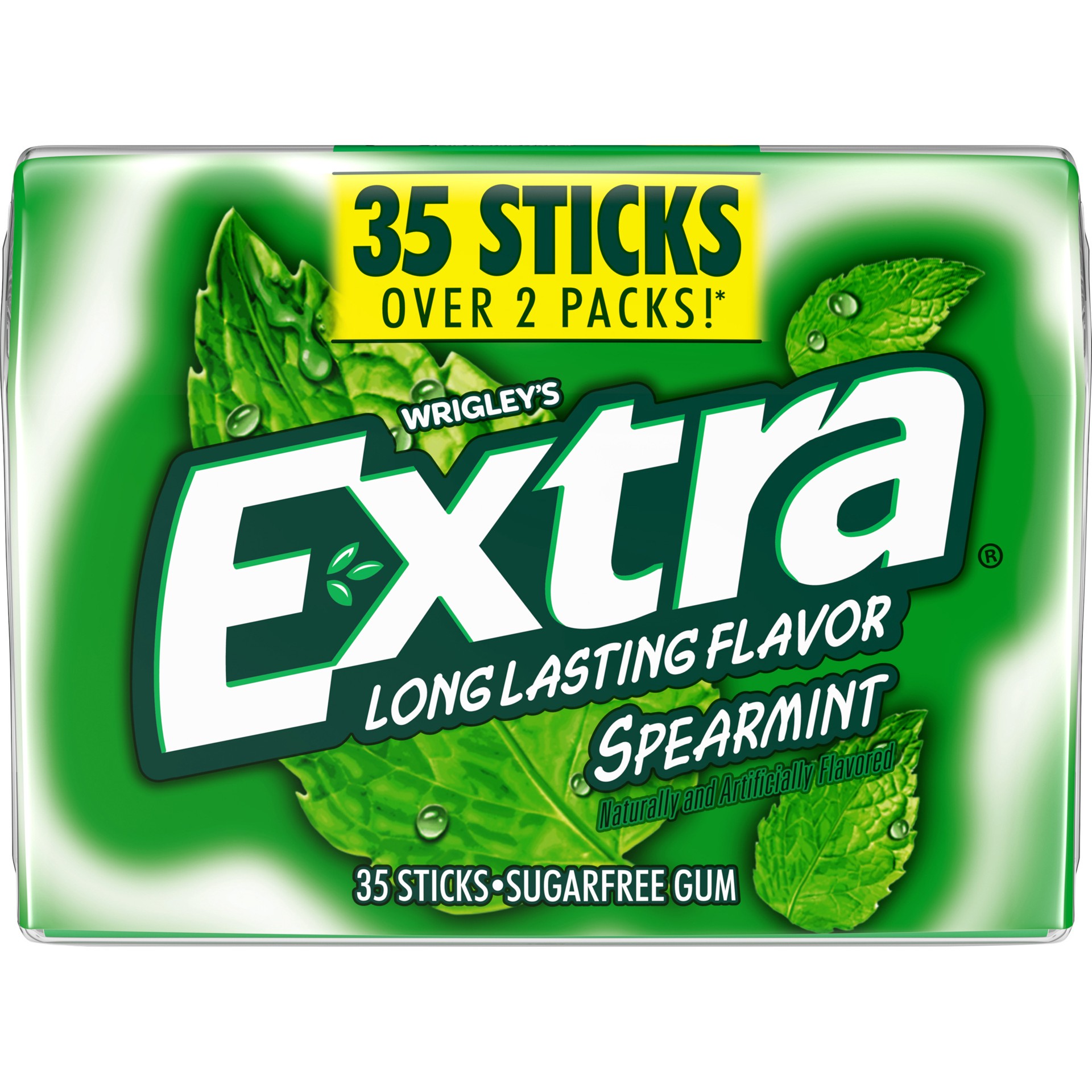 slide 2 of 5, EXTRA Spearmint Sugarfree Gum, 35-stick pack (6 packs total), 6 ct