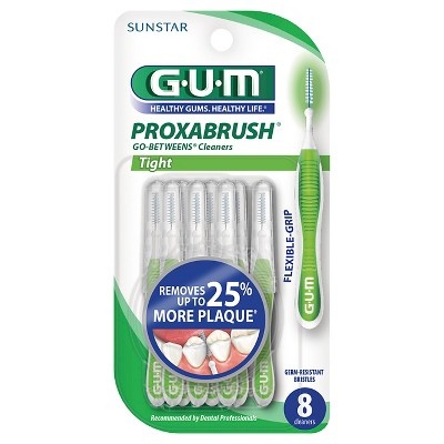 slide 1 of 2, G-U-M Proxabrush Go-Betweens Tight Cleaners, 8 ct