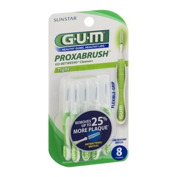 slide 1 of 2, G-U-M Proxabrush Go-Betweens Tight Cleaners, 8 ct