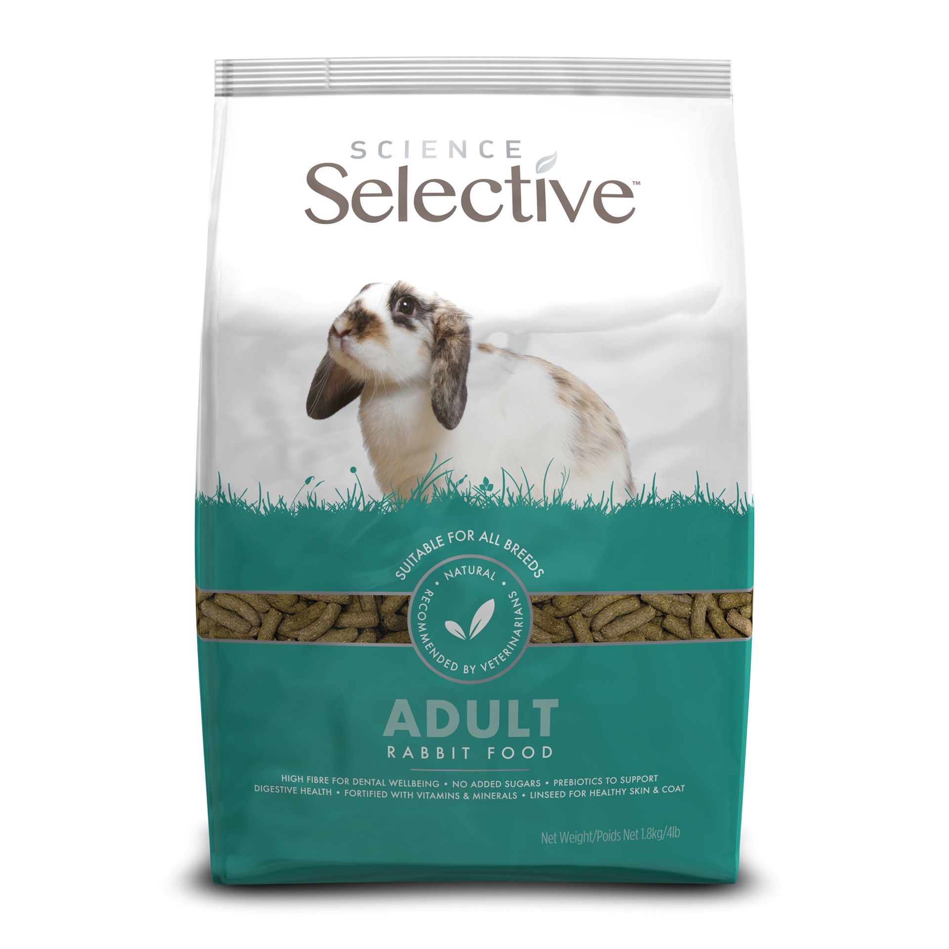 slide 1 of 1, Supreme Petfoods Science Selective Fortified Rabbit Food, 4 lb