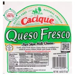 Cacique Queso Fresco Part Skim Milk Cheese 10 oz Pack