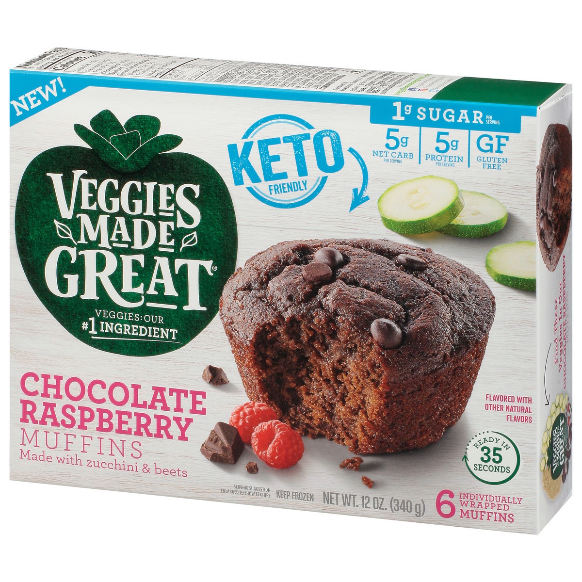 slide 6 of 15, Veggies Made Great Chocolate Raspberry Muffins 6 Muffins - 6 ct, 6 ct