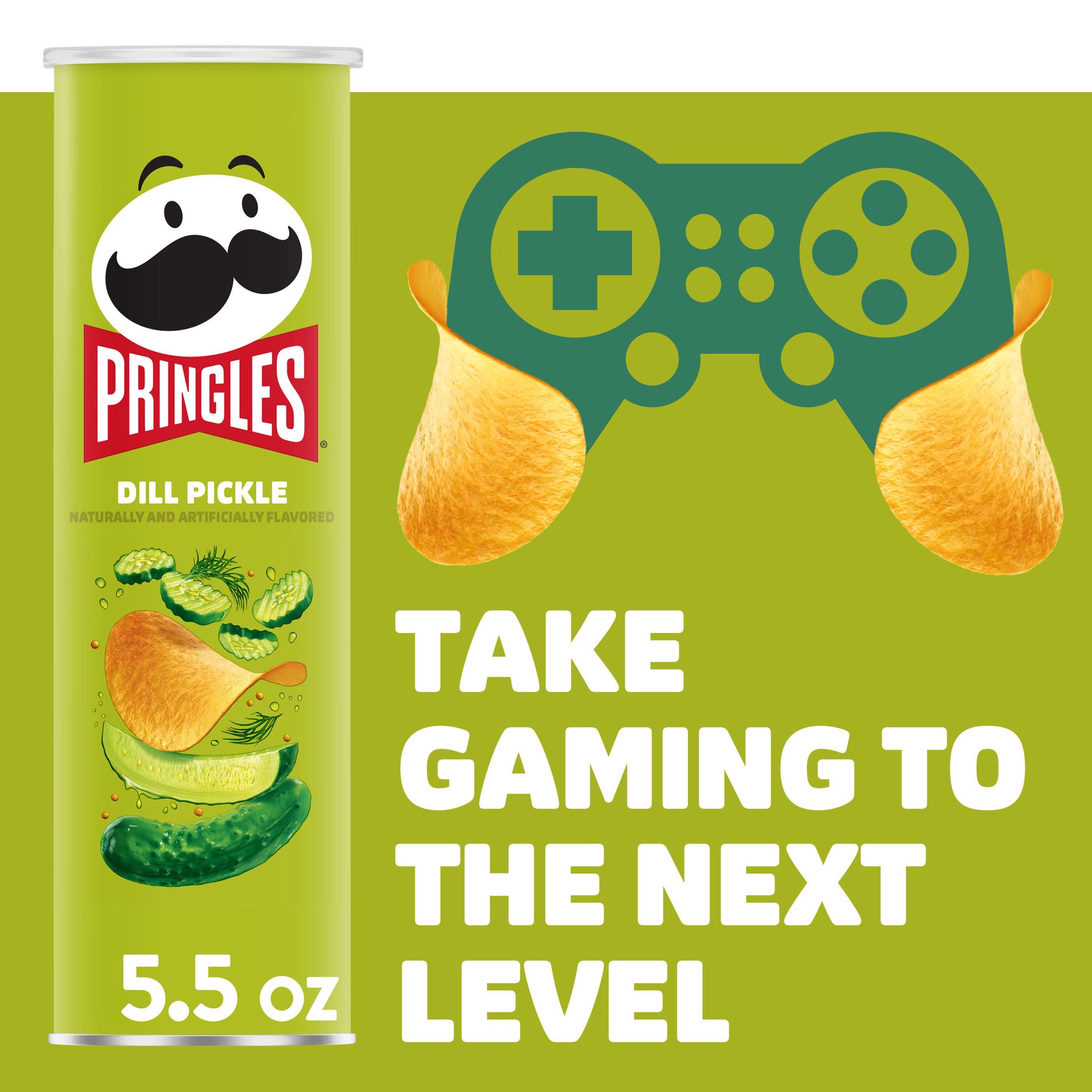 slide 7 of 7, Pringles Dill Pickle Crisps, 5.5 oz