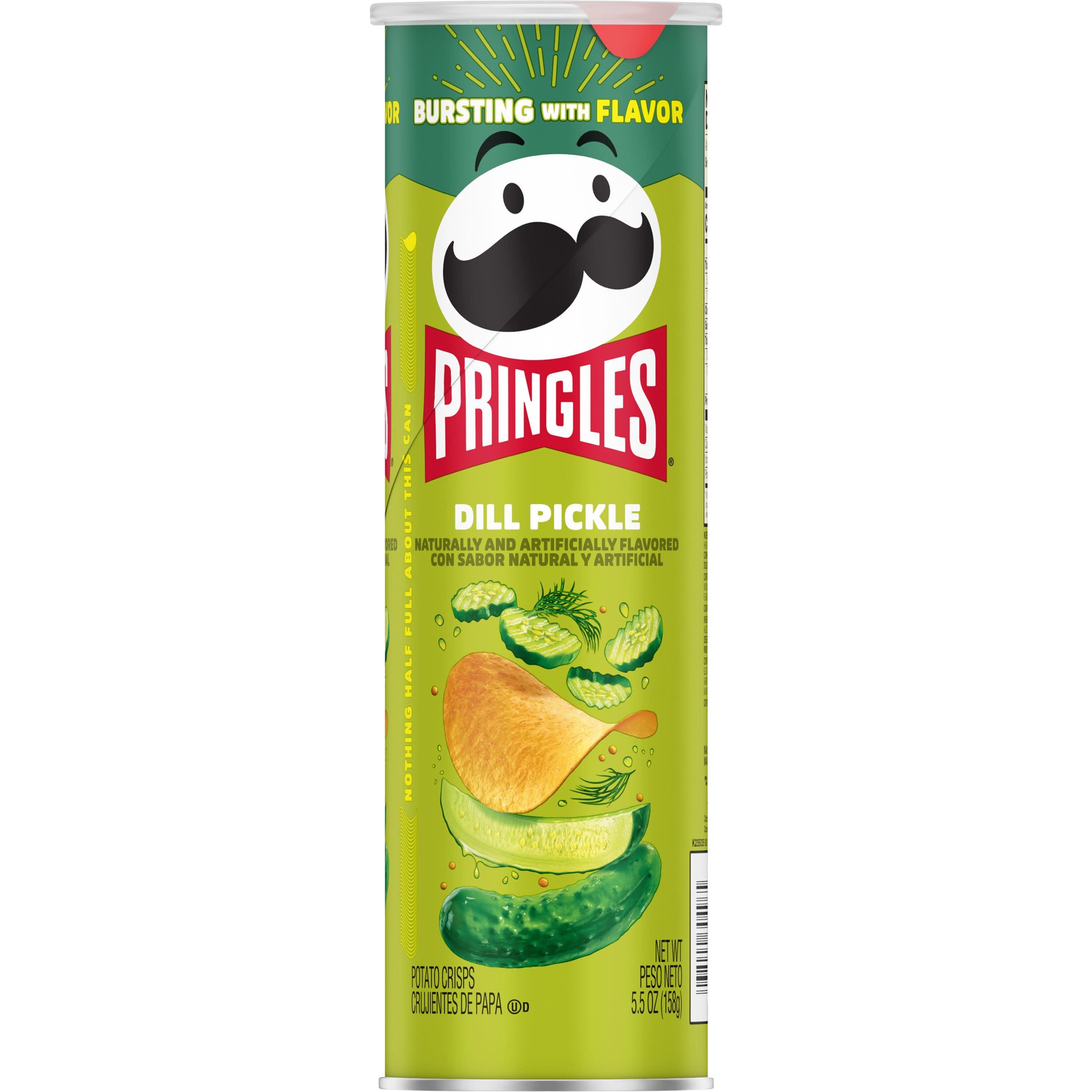 slide 4 of 7, Pringles Dill Pickle Crisps, 5.5 oz