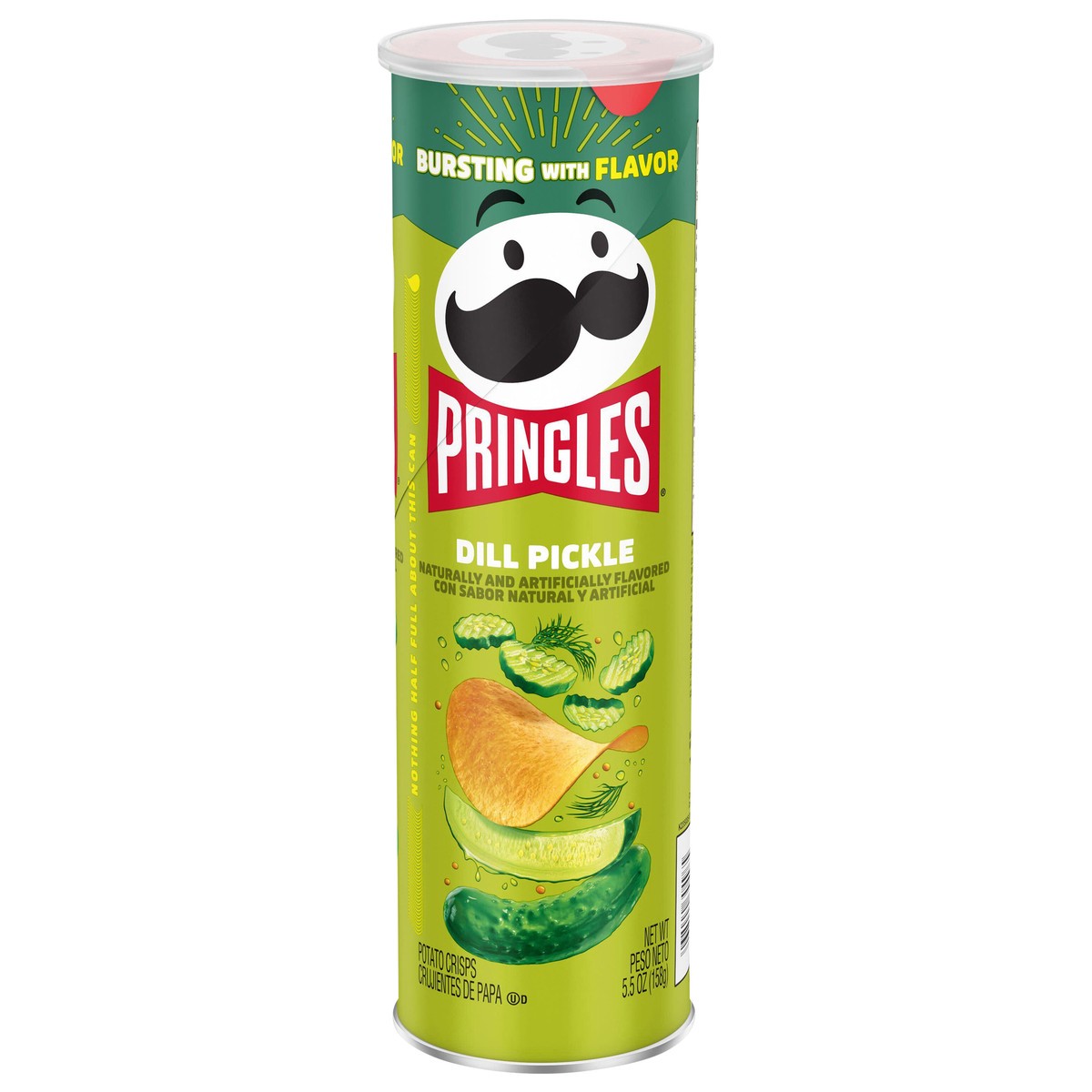 slide 1 of 7, Pringles Dill Pickle Crisps, 5.5 oz